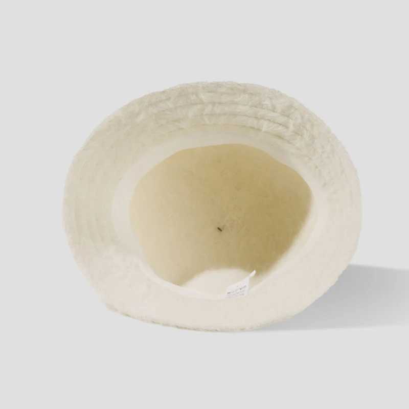 Bucket Hat Wen Winter Angola Fluffy Warm Holiday Accessories Suitable for Young Women Outdoor X241023