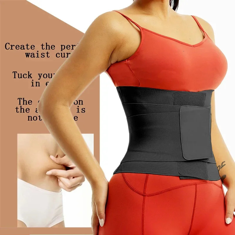 AfruliA Fajas Colombianas Girdle Slimming Waist Trainer Pulling Underwear Belt Sport Strap Body Shaper Tummy Wrap Cincher Corset 241024
