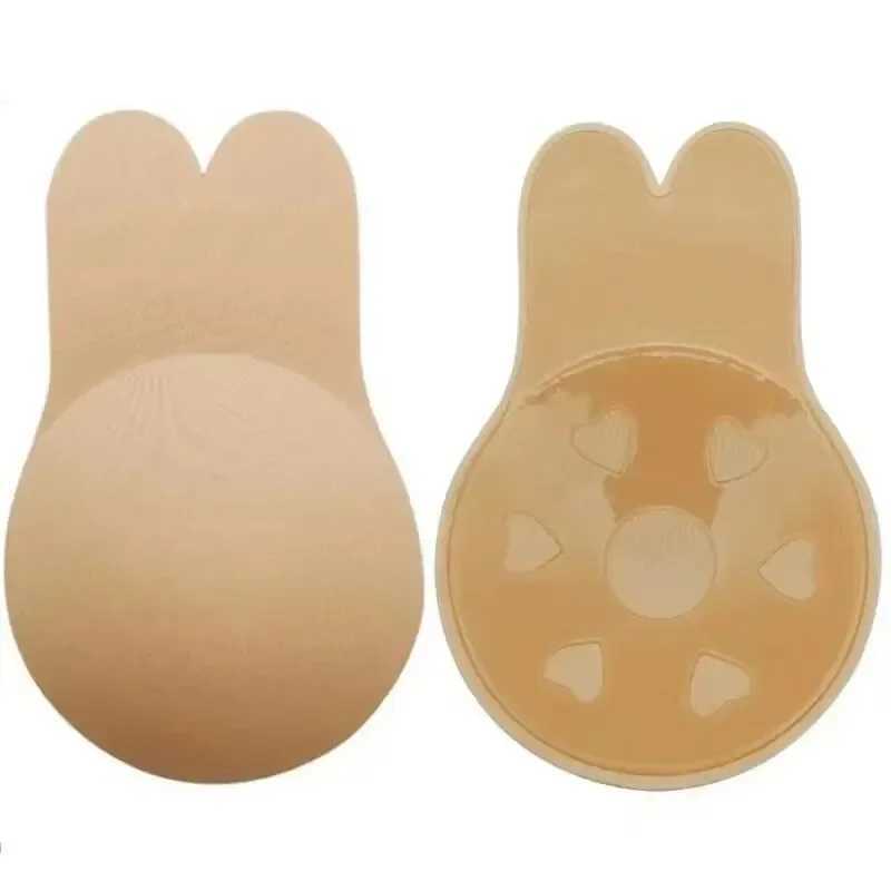 Women Breast Lifting Stickers Push Up Bras Silicone Invisible Chest Strapless Breast Rabbit Lift Up Tape Nipple Cover Bra PadsXJ2410