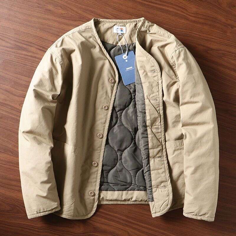 Ma-1 Flight Fly Tactical Winter Spring New Casual Collarless Loose Cotton Clothes Warm Men's Fashion Coat Jacket