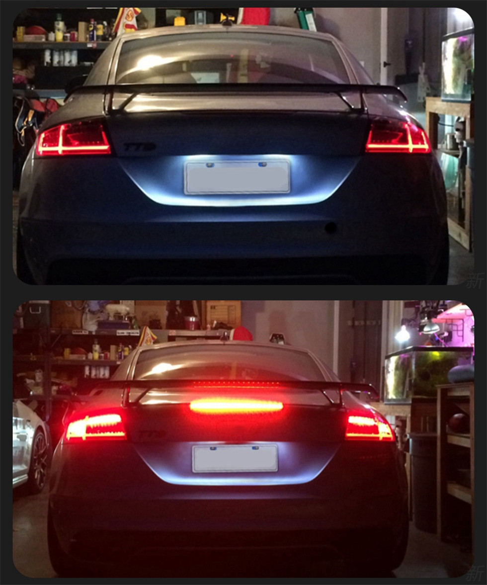 Taillights for AUDI TT 2006-2013 animation rear brake lamp Dynamic Signal Automotive Accessories