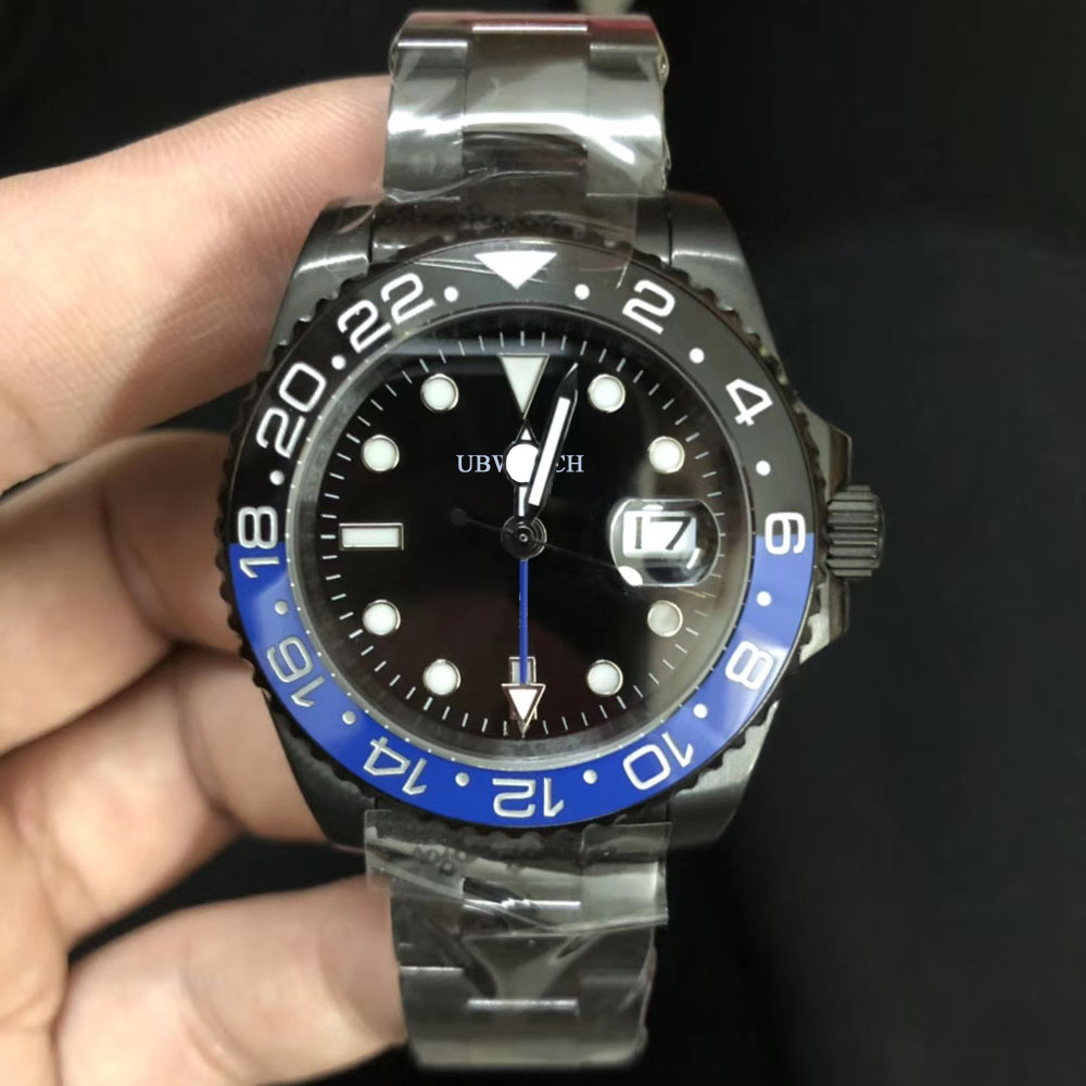Accurate and Reliable Upgraded 3285 Movement Automatic 40mm Mens Watches ST9 Sapphire All Blackl Men's Wristwatches Rotatable Bezel With Bright Color Combinations