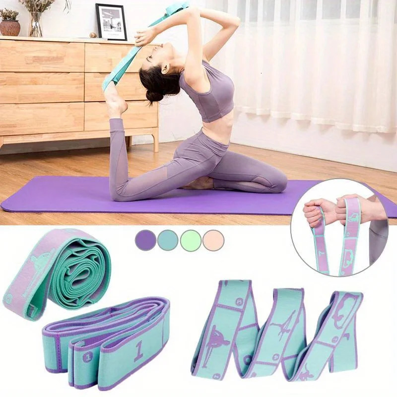 Dance Stretching Band Loop Yoga Belt Pilates Fitness Tension Digital Stretch Elastic Resistance 241024