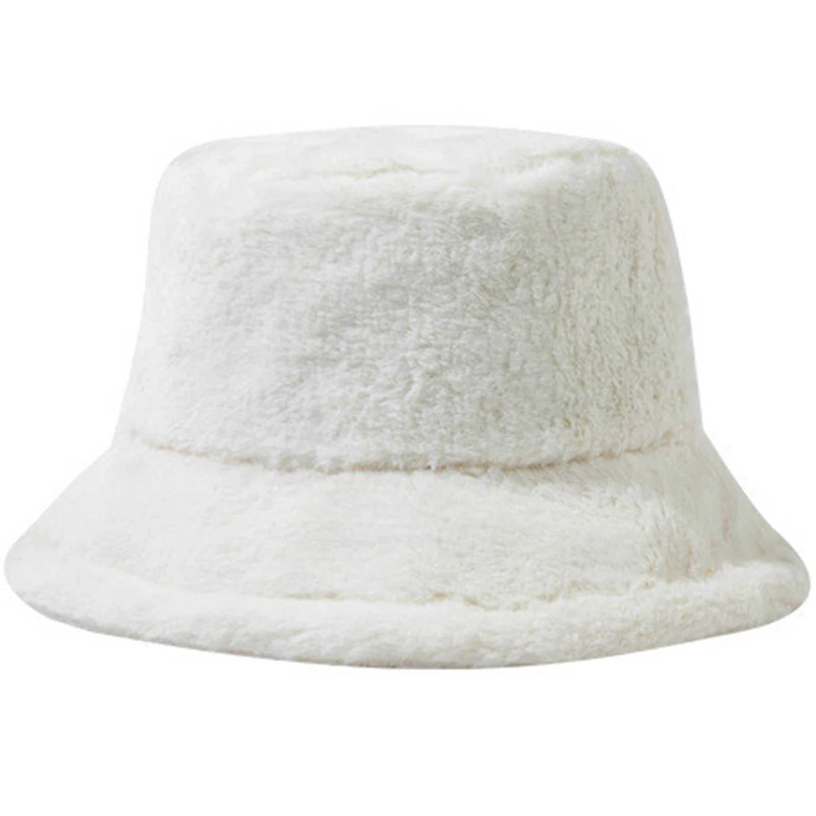 Cute fluffy bucket hat fashionable bucket hat cute winter warm hat used for cold weather snow hat new X241023