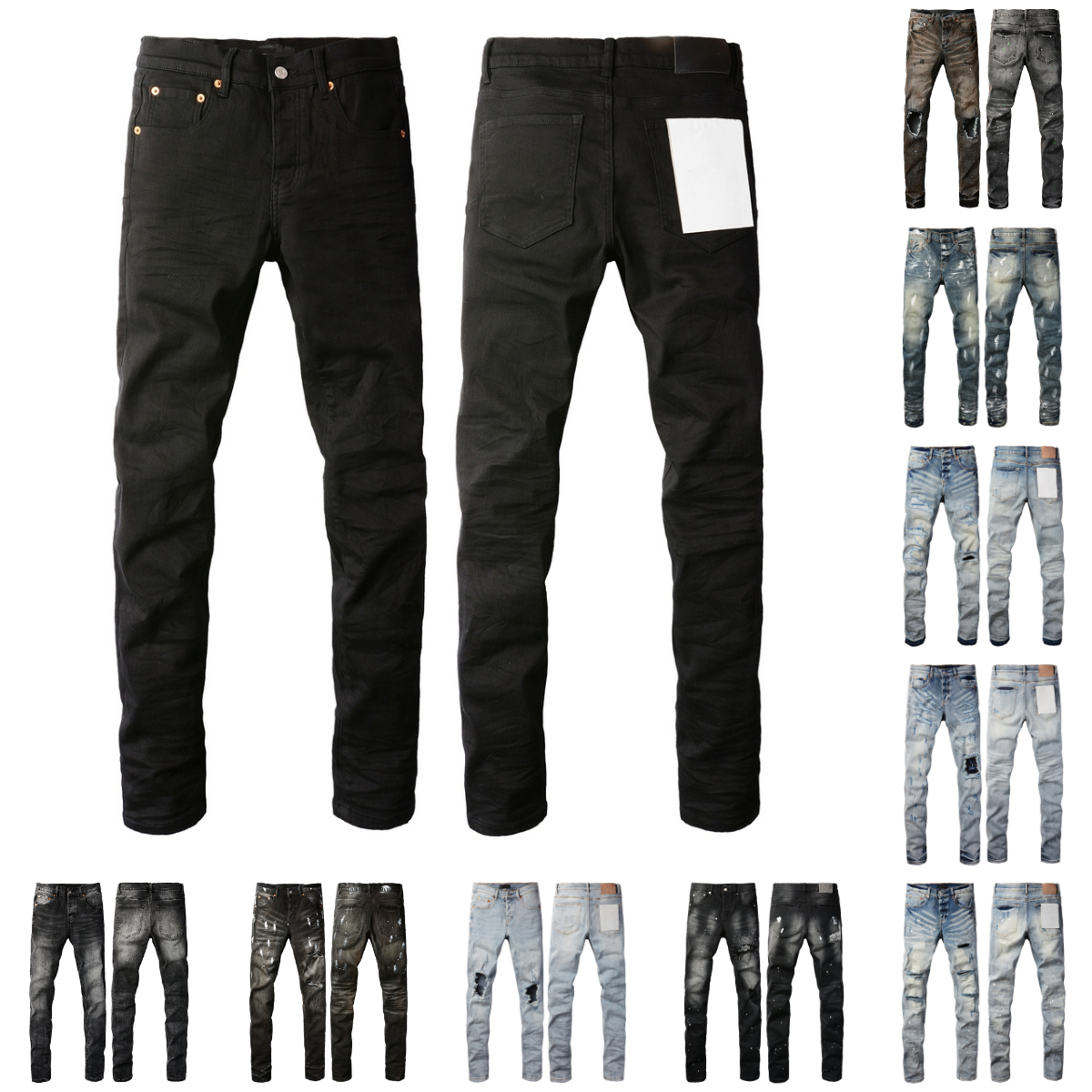 designer jeans for mens skinny jeans men pencil pants hole cotton print hip hop black jeans streetwear trousers fashion pants high-end quality slim fit jeans pants
