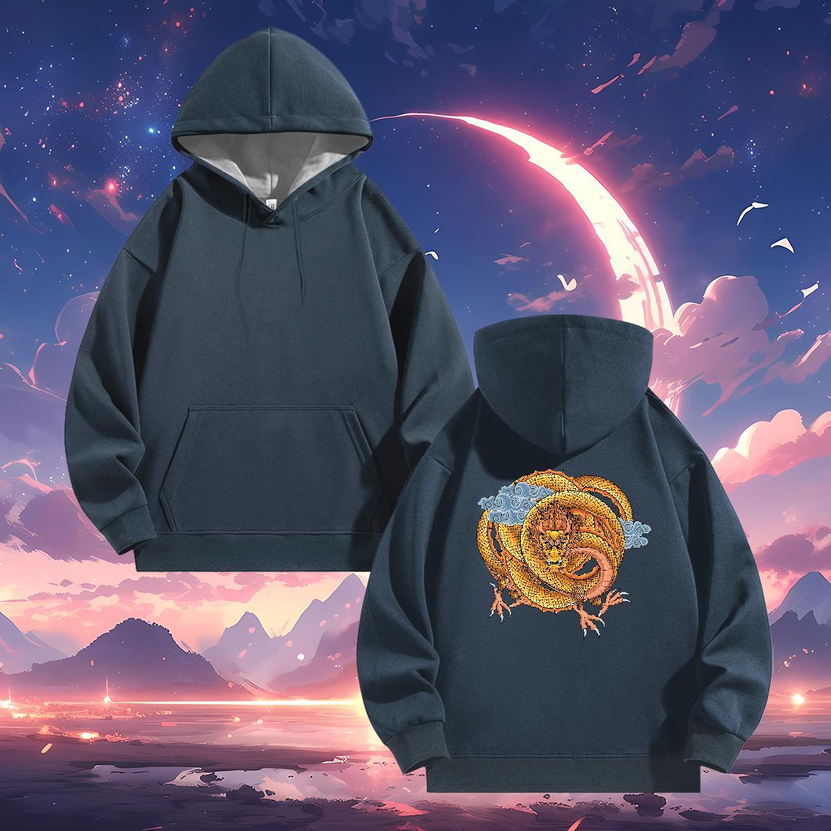 Wholesale Men Sweatshirt hoodie Custom Anime Brand Men Clothes Hoodie Top Pullover Hoodie Casual Thick Fleece Breathable Drawstring