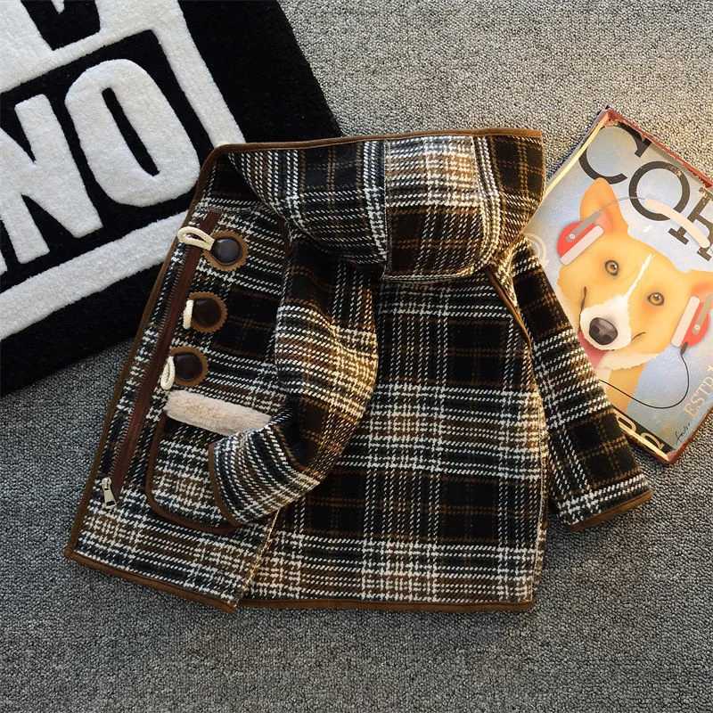 Womens wool coat outerwear 2022 new style thick velvet winter autumn cotton childrens clothing W241023