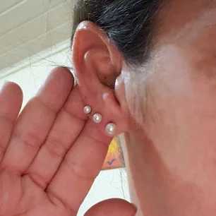 LUXUSTEEL 3 pairs/batch white imitation pearl earrings suitable for women stainless steel screw back stud earrings wedding size 4/5/6mm W241023