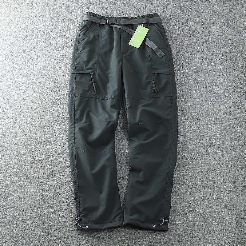 S-6Xl Toog Thick Waterproof Fleece Cargo Pants Men Women Winter Outdoor Multi-Pockets Loose Straight Overall Trousers