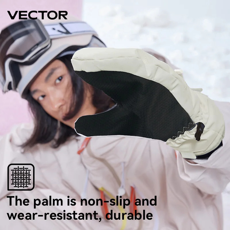VECTOR Mens and Womens Detachable Cotton Protective Gloves Are Windproof Splash Proof Anti Slip Warm Wearresistant 241024
