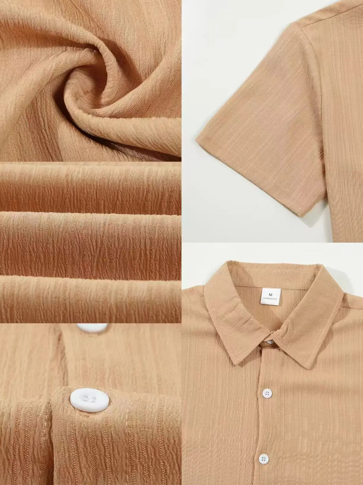 summer mens Hawaiian style short sleeved casual sportswear pants two-piece beachwear 241024