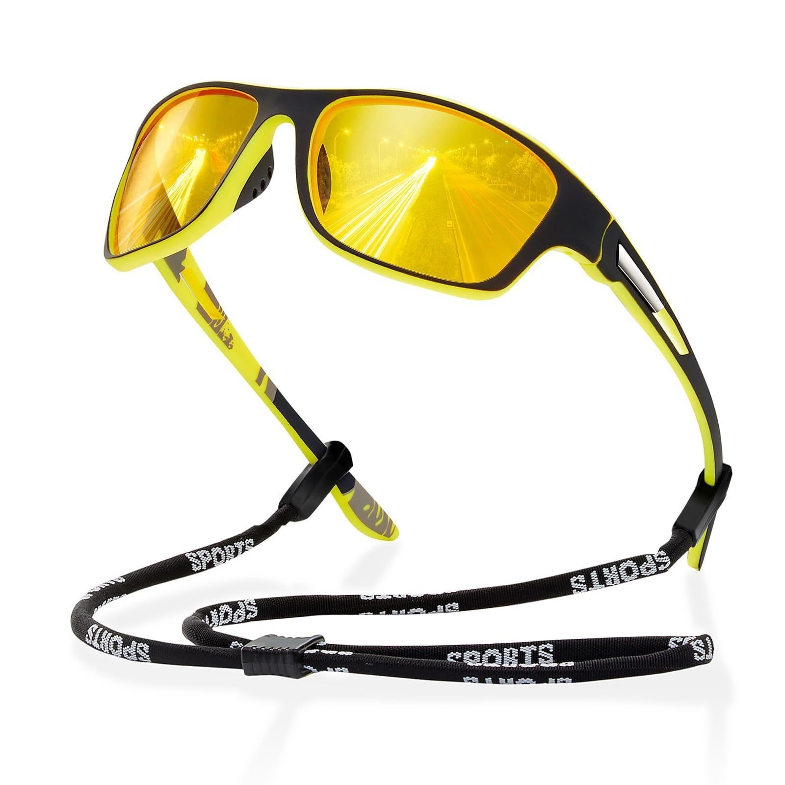 and European American Cross-border Fashion Sports Men's Night Vision Polarized Riding Sunglasses Sunshade Glasses Wholesale