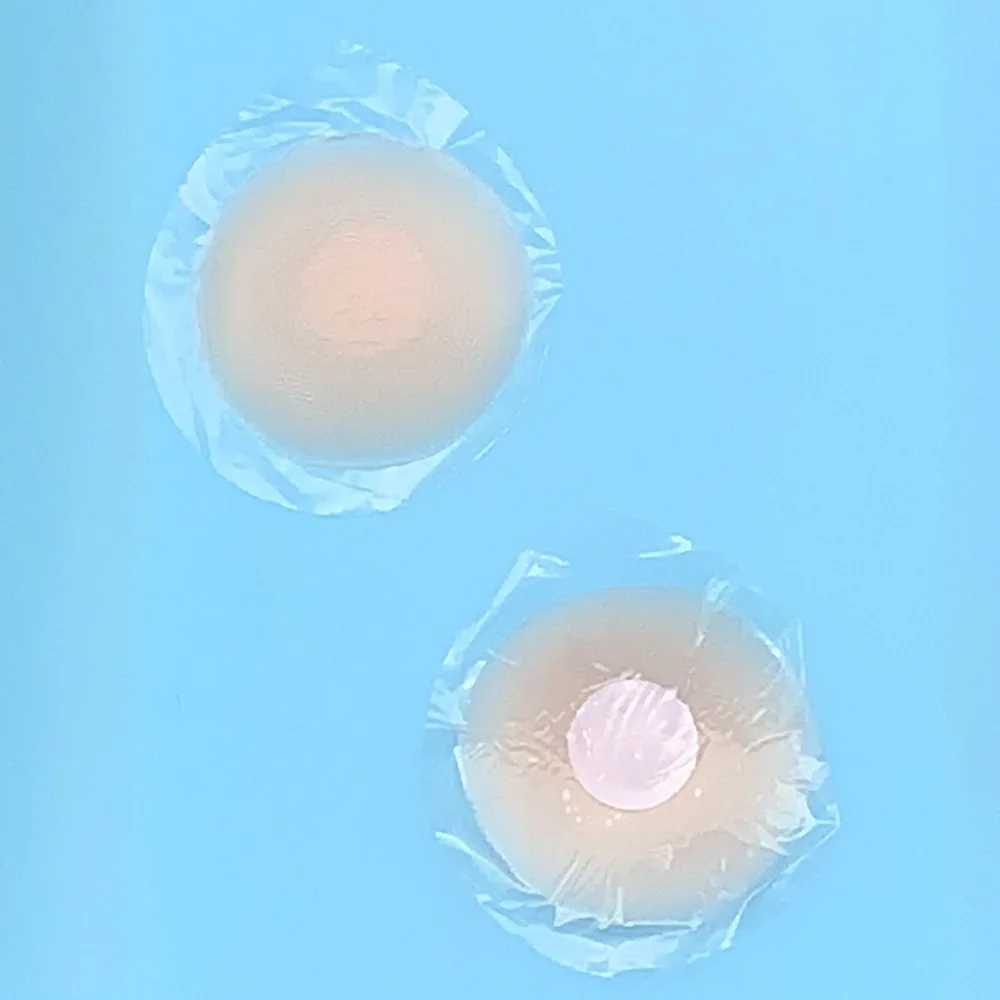 2pcs Silicone Nipple Cover Reusable Nipple Patch Pads Women Invisible Bra Chest Sticker Breast Petal Strapless Lift Bra LingerieXJ241024