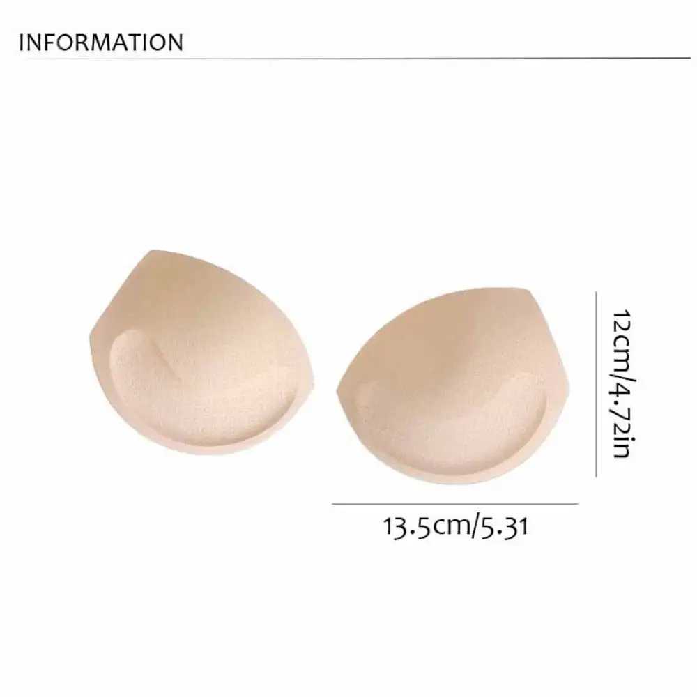Non-slip Women Thin Push Up Convenient Insert Sponge Pads Foam Triangle Breast Enhancer Chest Pads Bra AccessoriesXJ241024