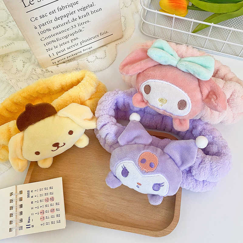 Headbands version cartoon plush cute and super cute jade Guigou hair accessories face washing makeup headband plush doll headband H241024 QKPD