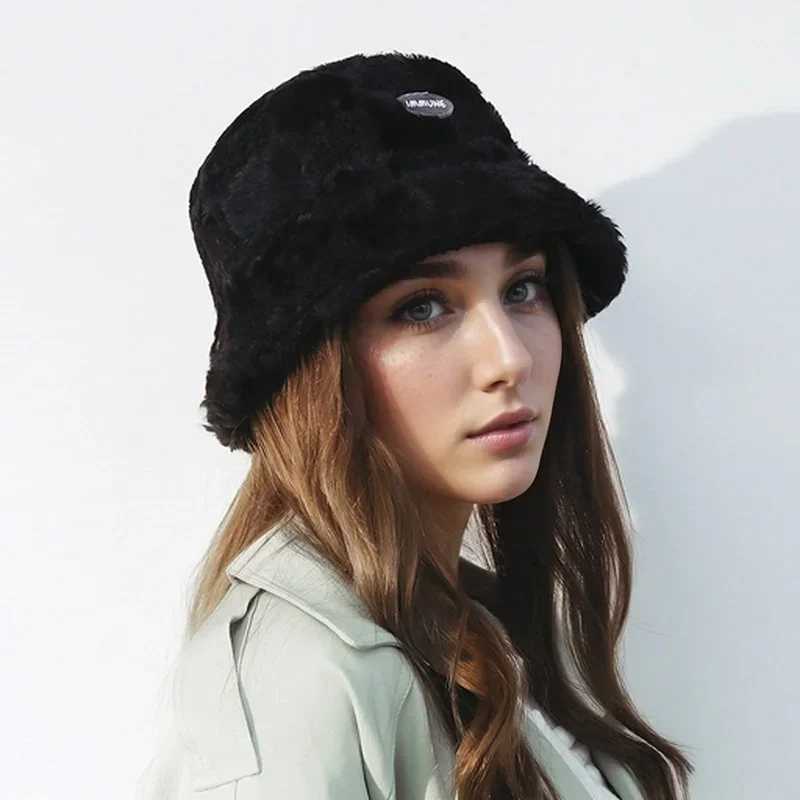 Winter Rhbus grid fisherman hat Japanese Berber wool bucket hat thick design keeps warm X241023