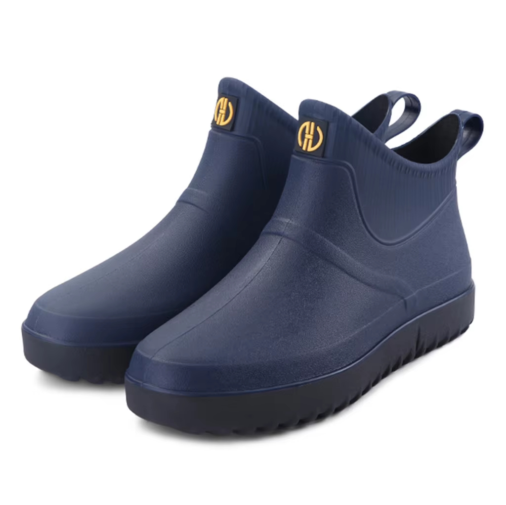 Women Low Rain Sole Galoshes Fishing Short Gumboots Rubber Rainboots Man Garden Boots Booties
