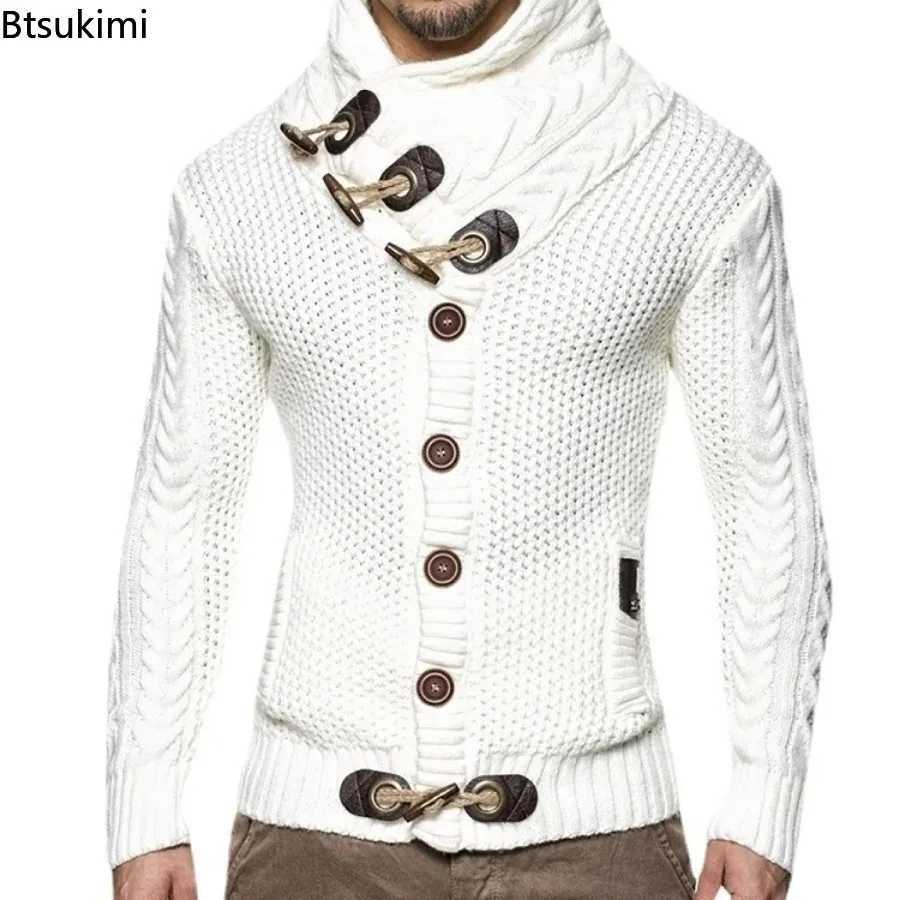 Autumn Winter Man Sweaters Streetwear Clothes Turtleneck Sweater Men Long Sleeve Knitted Pullovers Soft Warm Basic Sweater Male LX241024