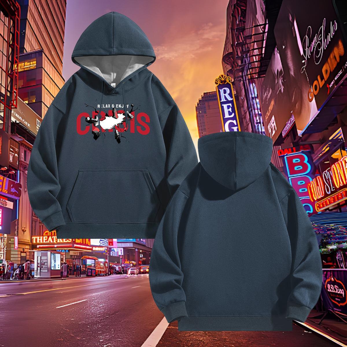 Fashion Casual Hoodie Breathable Long Sleeve Warm Hoodie for Man Woman Custom Print Oversized Tops Hoody Anime Printing Street Thick Plush