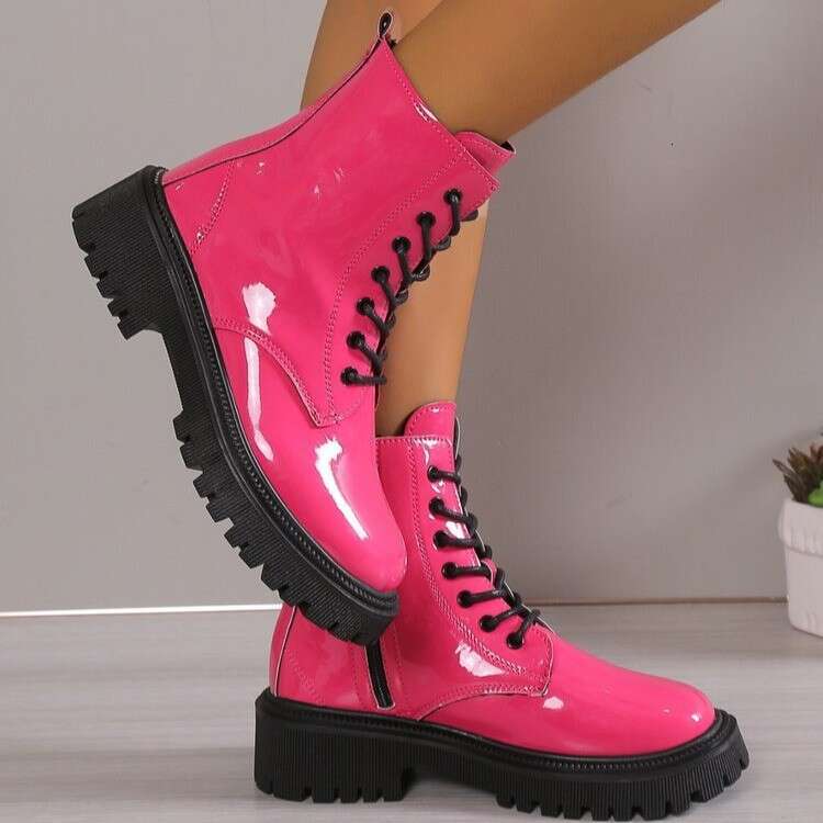 Women's Ankle Boots Autumn Platform Sports Shoes Comfortable New In Elegant Woman With Medium Heels Round Head Sale