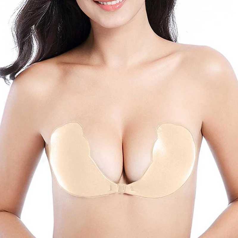 Silicone bra for wedding parties bikini invisible bra Nipple cover push up bra adhesive accessory with transparent shoulder straps BraletteXJ250324