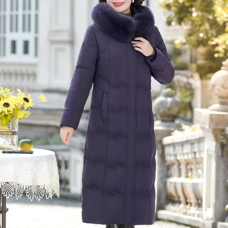 fur collar medieval womens long coat winter retro Prakas elegant thick warm puff jacket womens coat 241023