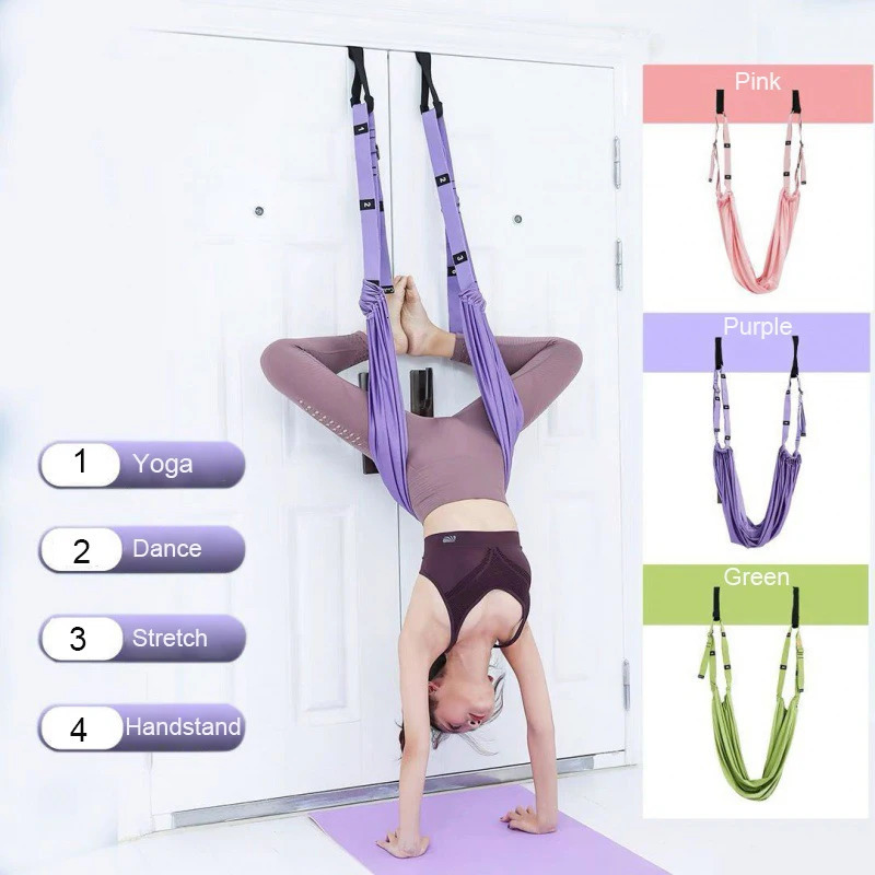 Adjustable Aerial Yoga Strap Hammock Swing Stretching AntiGravity Inversion Belts Gym Training y241024