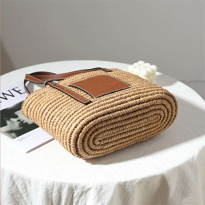 Designer Bag 2024 New Hand-made Straw Handbag Fashion One-shoulder Bag for Women Square Rattan Bag All-match Shopping Bag IL00609 tote bag purse luxur