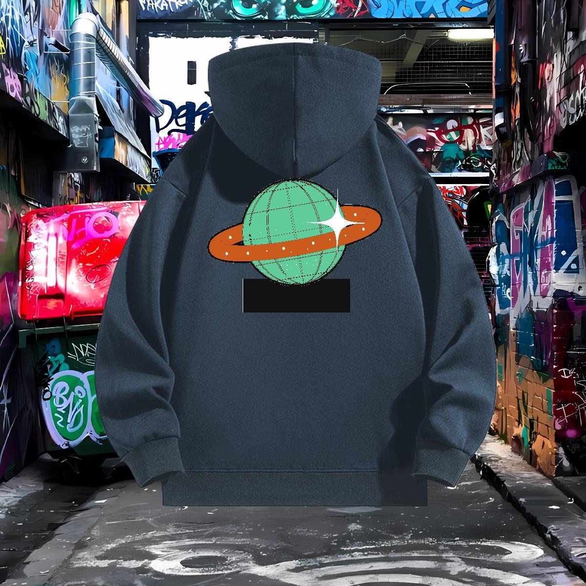 2024 DIY Mens Hoodie Long Sleeve Soft High Quality Men Tops Hoodie Custom Cartoon Clothes Hoodie Autumn Winter Casual 350g Cotton