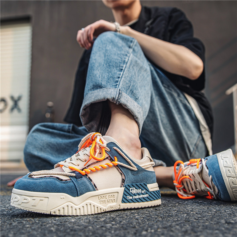 Japanese Fashion Trend Thick Soled Casual Sports Board Shoes