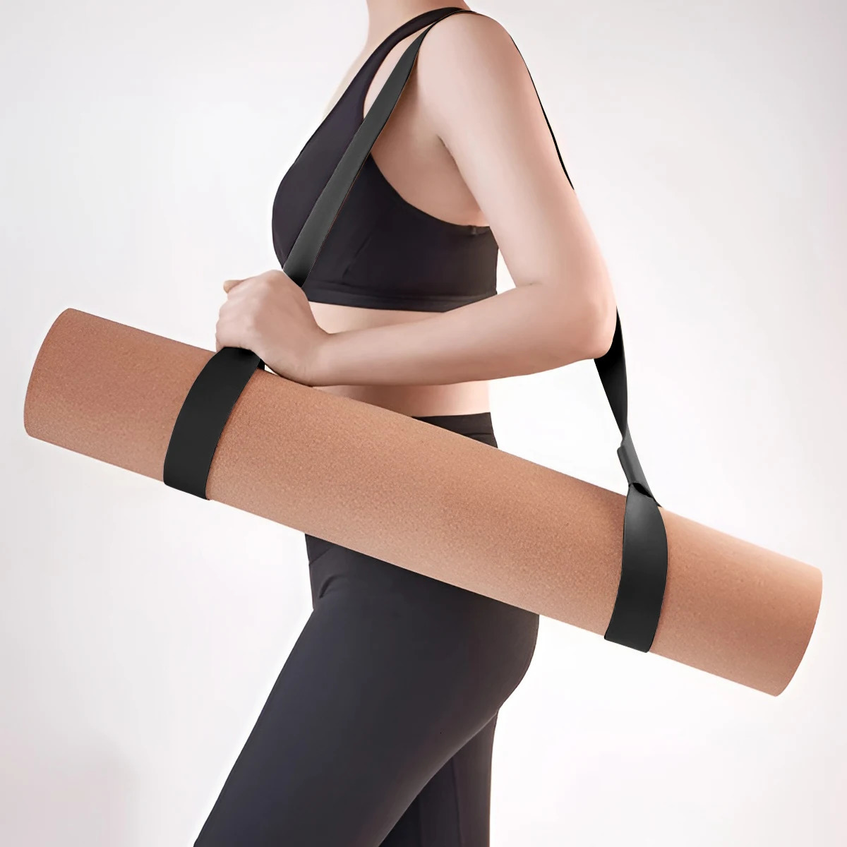 Adjustable Yoga Mat Strap Belt Shoulder Carry Sports Sling Exercise Stretch Fitness Elastic Equipment 241024