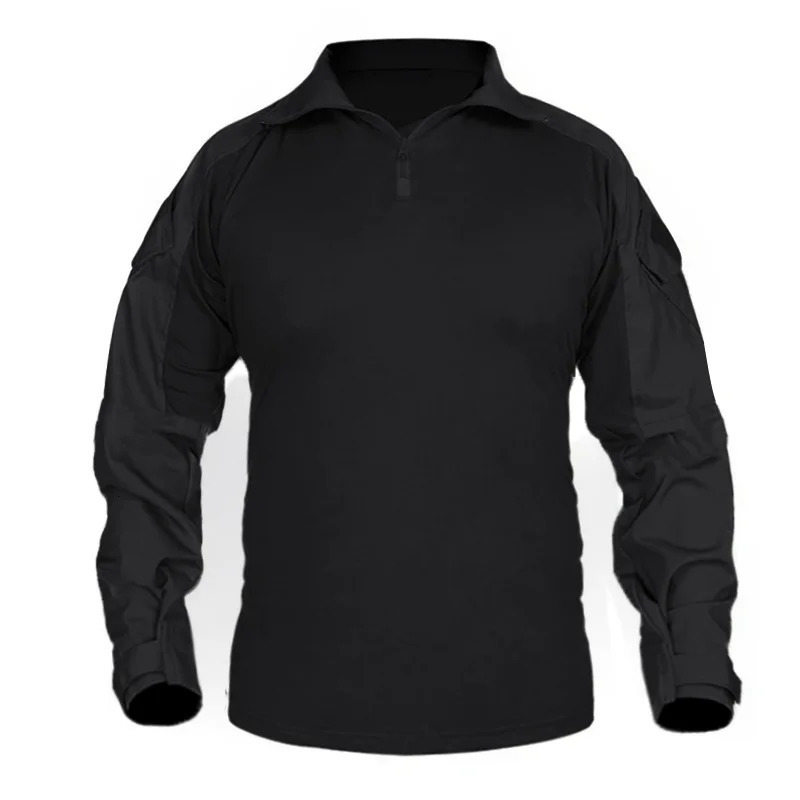 Mens tactical T-shirt soldier military combat T-shirt long sleeved CP camouflage shirt color bullet T-shirt 3XL 241024