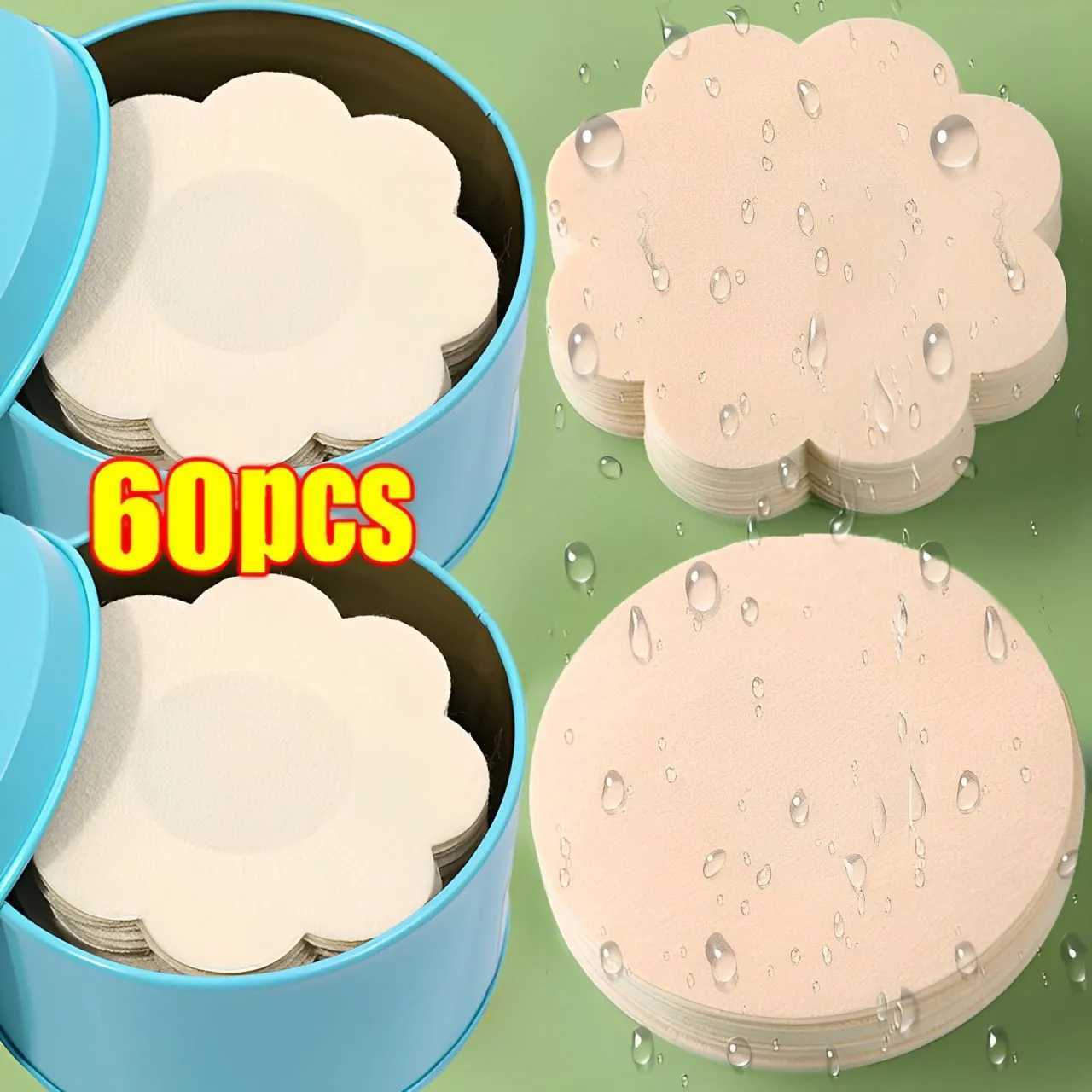 60pcs/box Invisible Nipple Pasties Breast Lift Tape Womens Overlays on Bra Stickers Chest One-off Nipple Covers Pads LingerieXJ241024