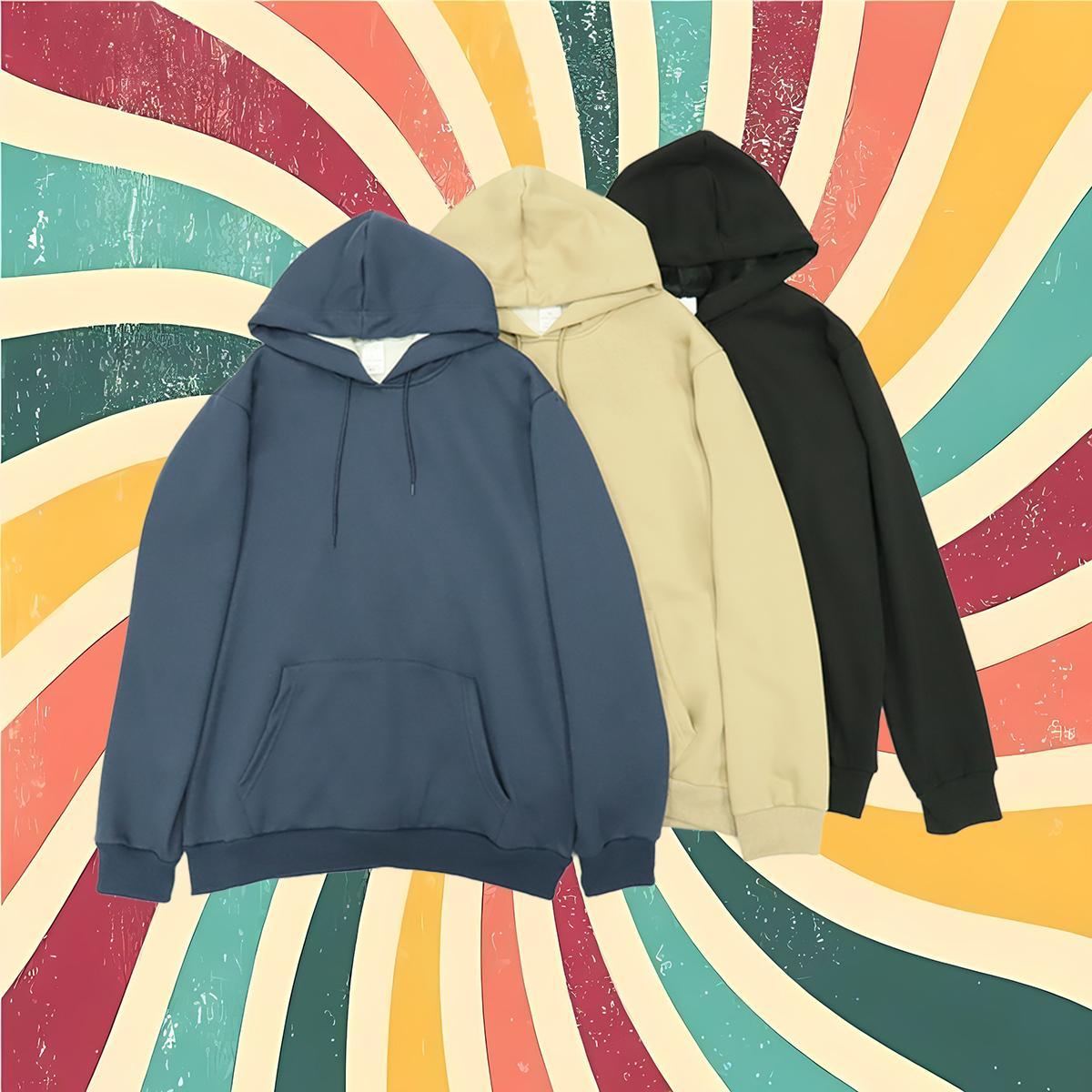 New Arrival Mens Hoodie Cartoon Printing S-3XL Warm Men Clothes Hoodie Tops Pullover Hoodie Hip Hop 350g Cotton Breathable Drawstring