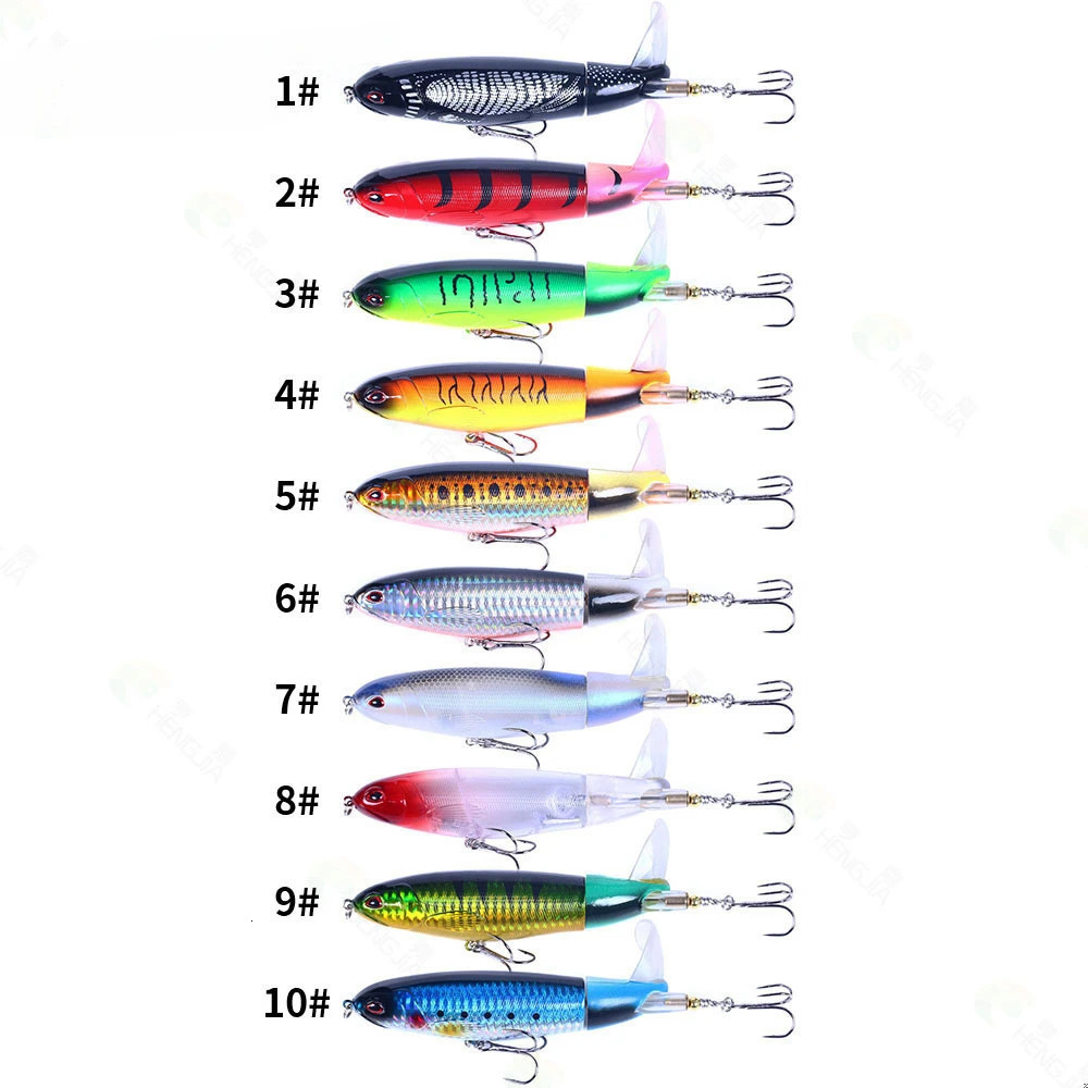13g 17g 36g Whopper Popper Propeller Topwater Fishing Lures Artificial Bait Hard Crankbait Wobbler Rotating Tail Tackle 241024