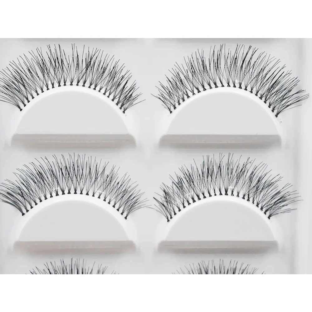 5 pairs/batch of natural Sparse Cross Eye Lashes Extension makeup long holiday eyelashes Mink personal eyelashesW241024