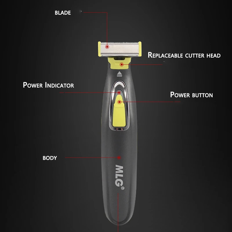 Face Body Electric Shaver for Men Washable Beard Body Trimmer Wet Dry Ball Electric Razor Face Shaving Machine Rechargeable 241024