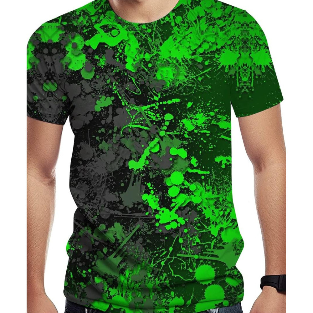 Mens T shirt Men's Novelty T Shirt Graffiti Print Summer Fashion Tee Casual tops summer clothes Fashionable and breathable cool