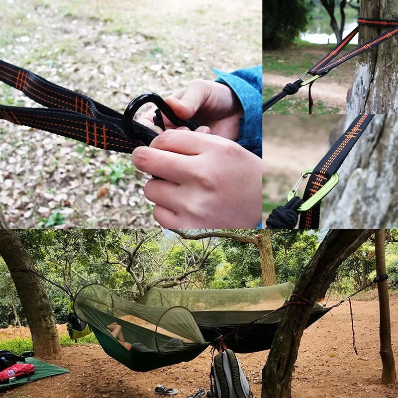 10025cm Swing Hammock Belt Daisy Chain Rope High Strength Safety Tree Yoga Straps 241024