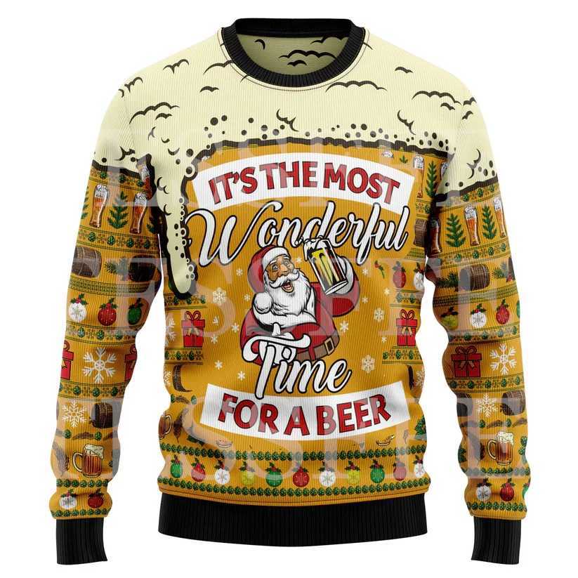 Halloween Dog Cat Bear Cotton Christmas Knitted Ugly Sweater Vintage Winter Pullover Retro Long Sleeve 3DPrint Casual Harajuku F LX241024