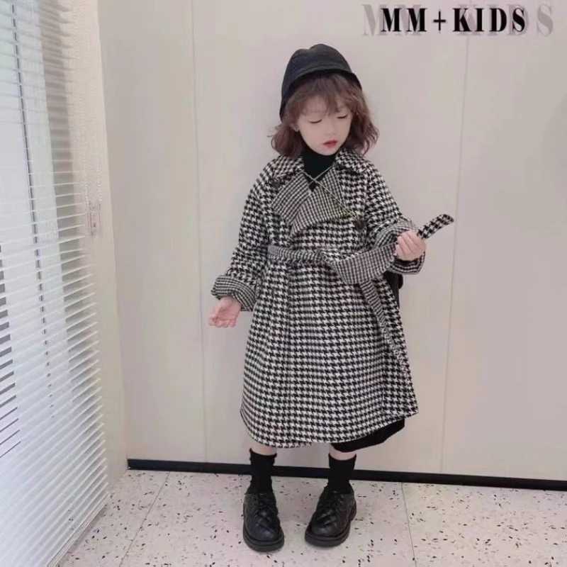 Womens wool coat jacket cotton coat windshield 2023 long warm thick velvet winter autumn youth clothing W241023