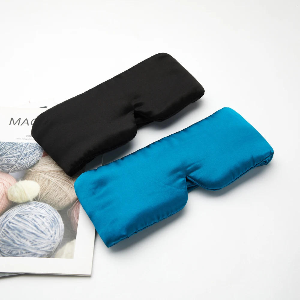 Silk eye mask soft sleep facial mask breathable sleep eye mask adjustable length shadow sleep eye mask eye care tool nap 241024