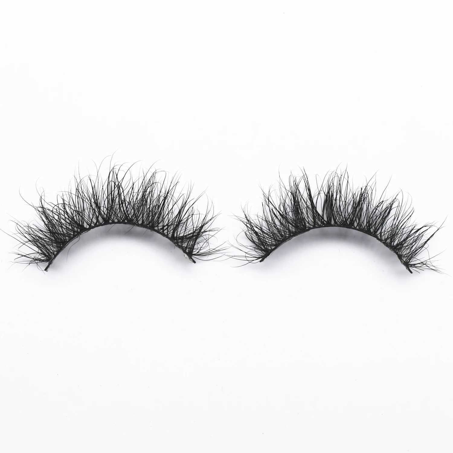 Mink Eyelash 3D Mink Eyelash Wispy Natural Round Eyelash No Mink Cilia Posticos Full Eyelash Makeup EyelashW241024