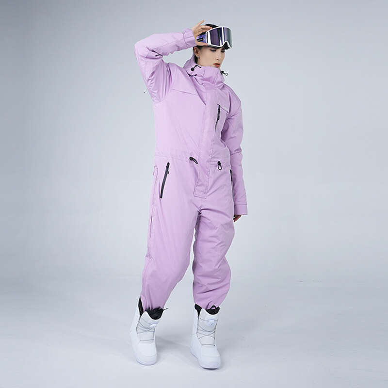 Rindu outdoor men's and women's one-piece skiing waterproof, windproof, and cold resistant men's thick and warm sports skiing suit wome