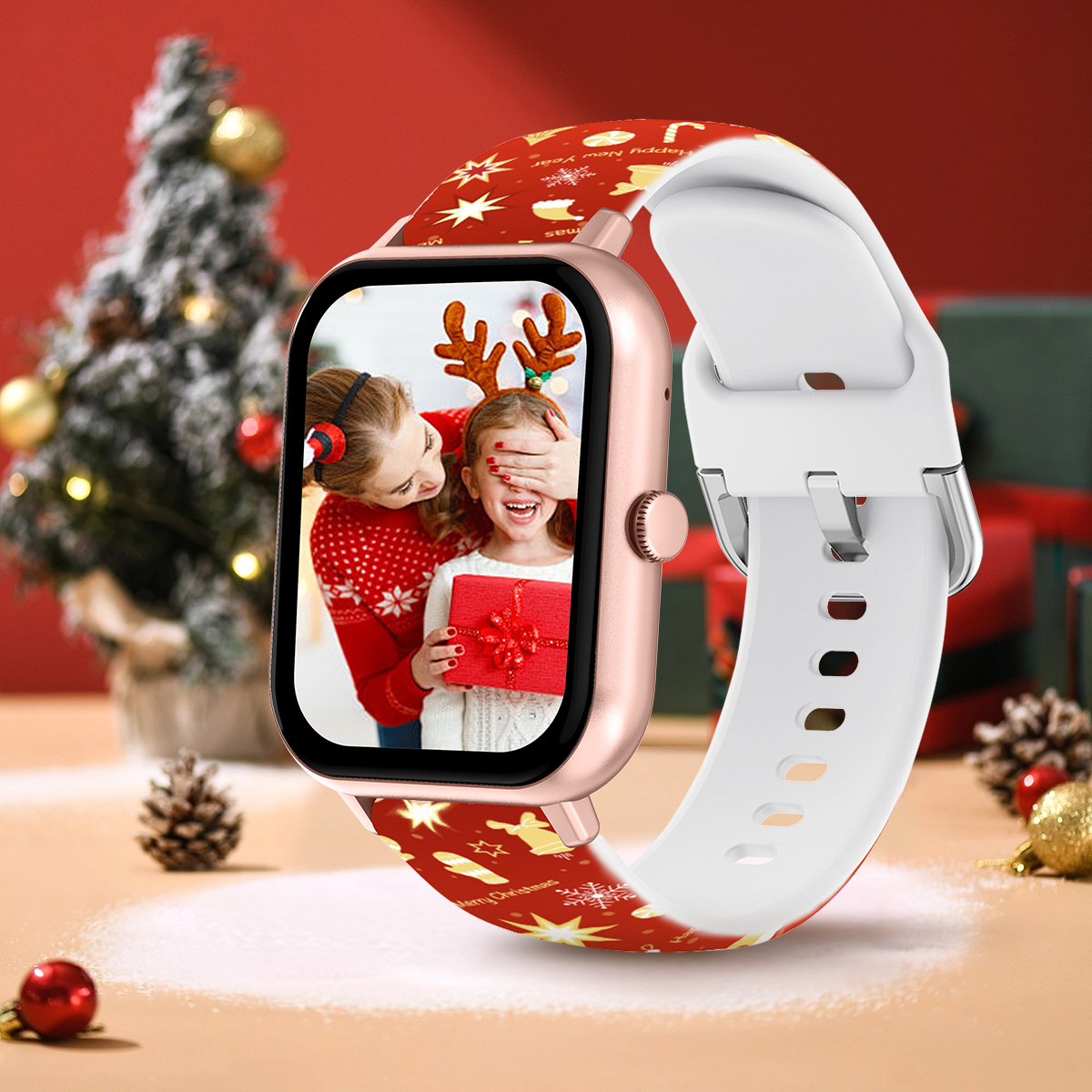 LIGE Christmas smartwatch waterproof step counting wireless voice assistant weather forecast intelligent reminder watch give friends holiday gifts