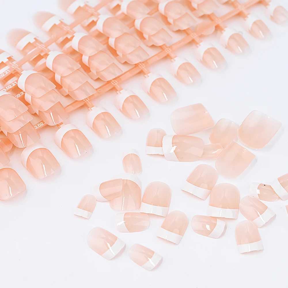 120pcs French Tip Press on Nails Short S 12 sizes French Fake Nails Acrylic False Nails Kit Including 12 Size False NailsXJ241025