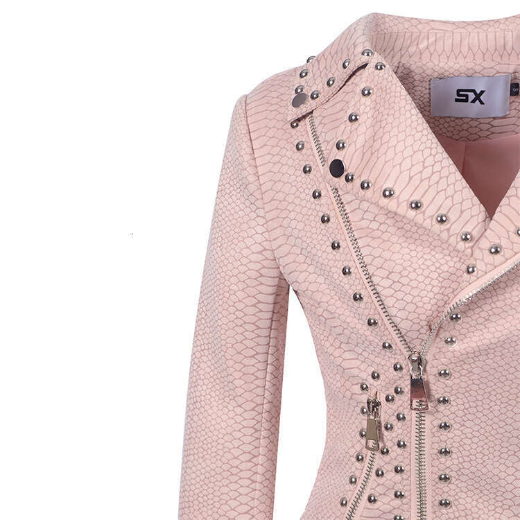 Women's Steampunk Rock Slim Fit Short Street Gothic PU Leather Motorcycle Jacket Buckle Skin Fleece Coats