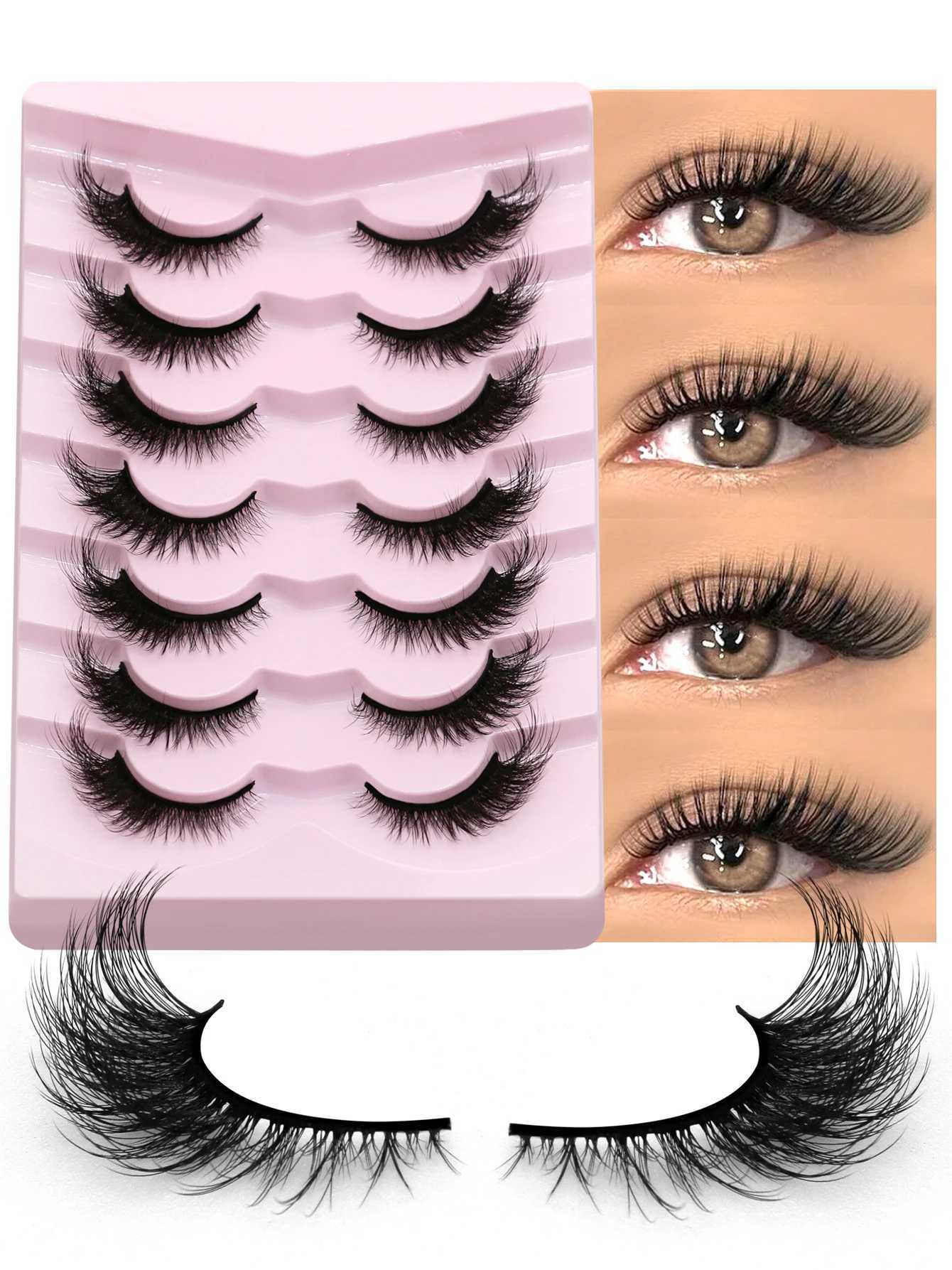 Groinneya Cat Eyelash Natural False Eyelash Cat Eyelash Soft Wing False Eyelash Natural Appearance Fluffy Wispy MakeupW241024
