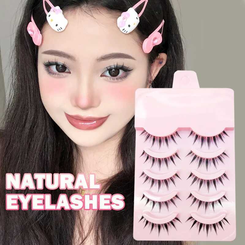 New Manga Eyelash Soft Natural Eyelash Thick False Eyelash Manga Eyelash Daily Date Makeup Eyelash WispyW241024