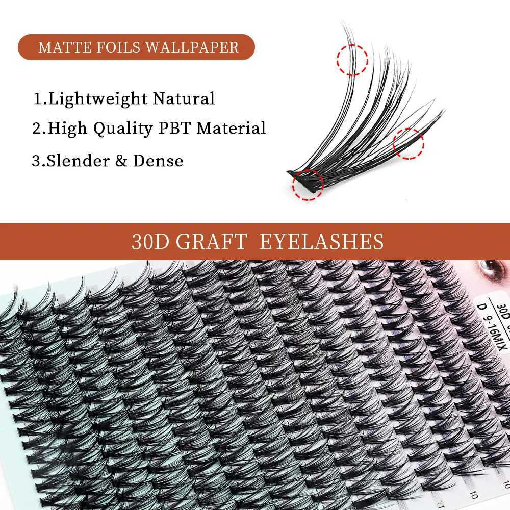 Personal eyelash extension false eyelash cluster natural Cilia mink eyelashes DIY 10D 20D 30D 40D 9-16mm 280 bundlesW241024